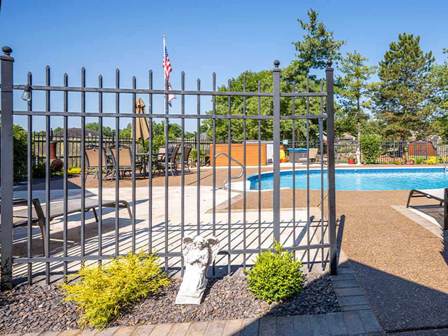 West Virginia Wrought Iron fence installation for the West Virginia area.