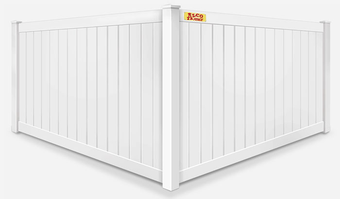 Full privacy white vinyl fence contractor in West Virginia