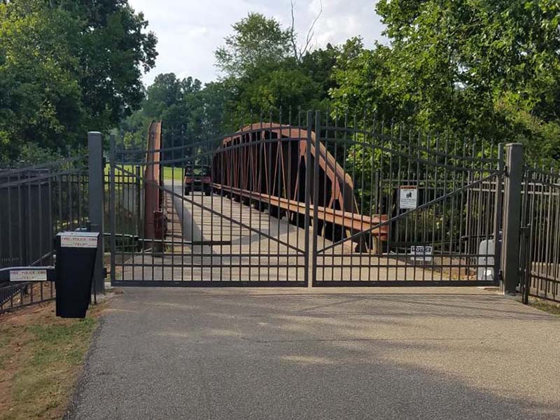 Fence with Wrought Iron Spear Top Gate Installation Company in Morgantown West Virginia in West Virginia