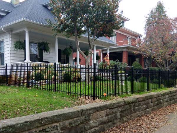 Fence with Morgantown WV Spear Top Wrought Iron Fence Installation Company in West Virginia