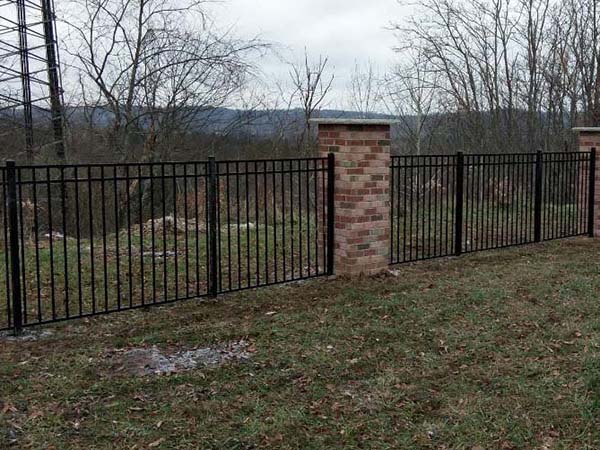 Fence with 3 Rail Wrought Iron Installation Contractor in Morgantown West Virginia in West Virginia