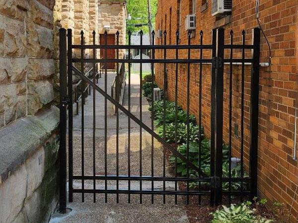 Fence with Morgantown WV Spear Tip Wrought Iron Fence Installation Company in West Virginia