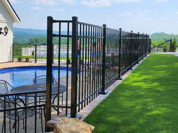 Fence with 3 Rail Extended Bottom Aluminum Fence Installation Contractor in Morgantown West Virginia in West Virginia