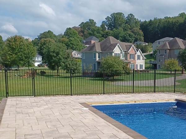 Fence with 3 Rail Aluminum Pool Fence Installation Company in Morgantown West Virginia in West Virginia