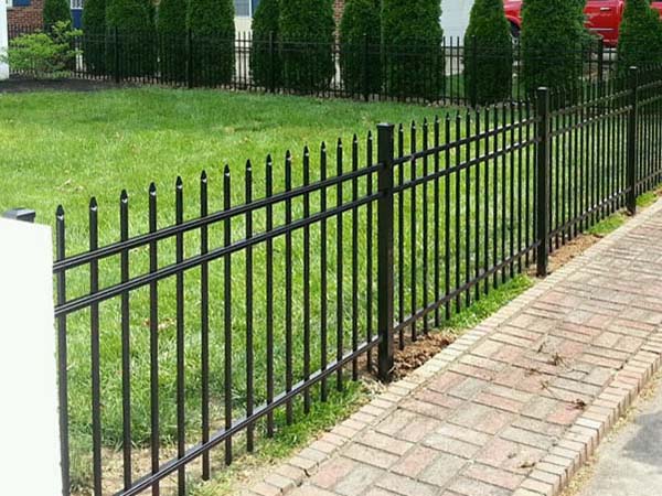 Fence with Morgantown West Virginia 3 Rail Spear Top Aluminum Fence Installation Company in West Virginia