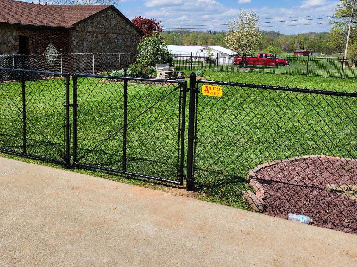 Fence with Residential Properties Chain Link Gate Installation Contractor in Morgantown West Virginia in West Virginia