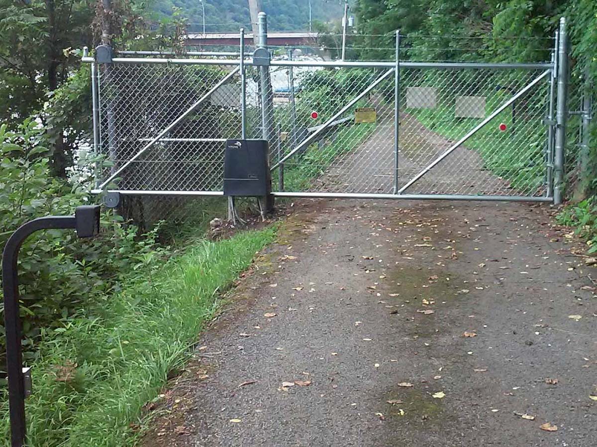 Fence with Chain Link Gate for Commercial Properties in Morgantown WV in West Virginia