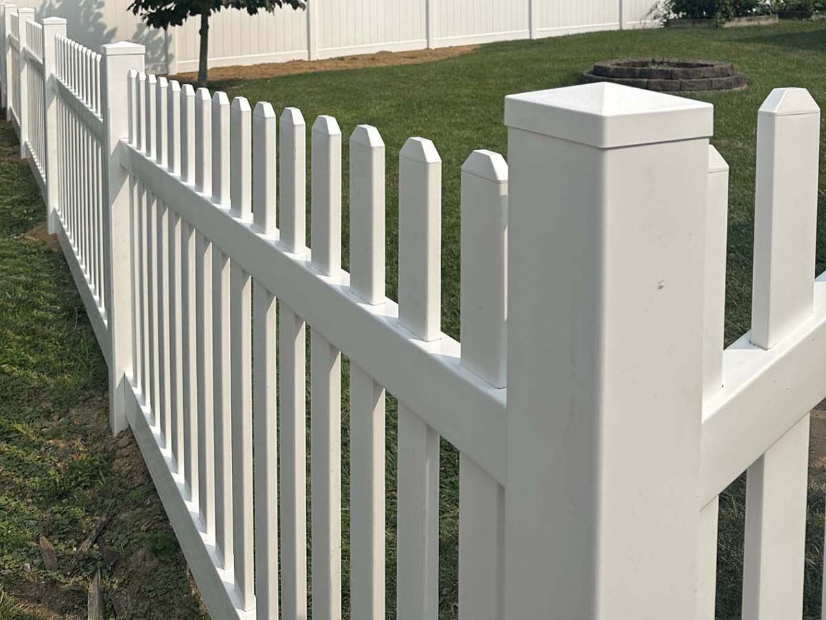 Fence with Open Picket Vinyl Fence for Residential Properties in Morgantown WV in West Virginia