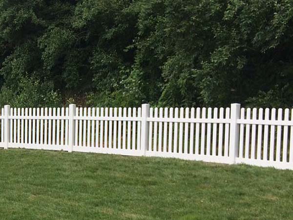 Fence with Open Picket Vinyl Fence Installation Company for Residential Properties in Morgantown WV in West Virginia