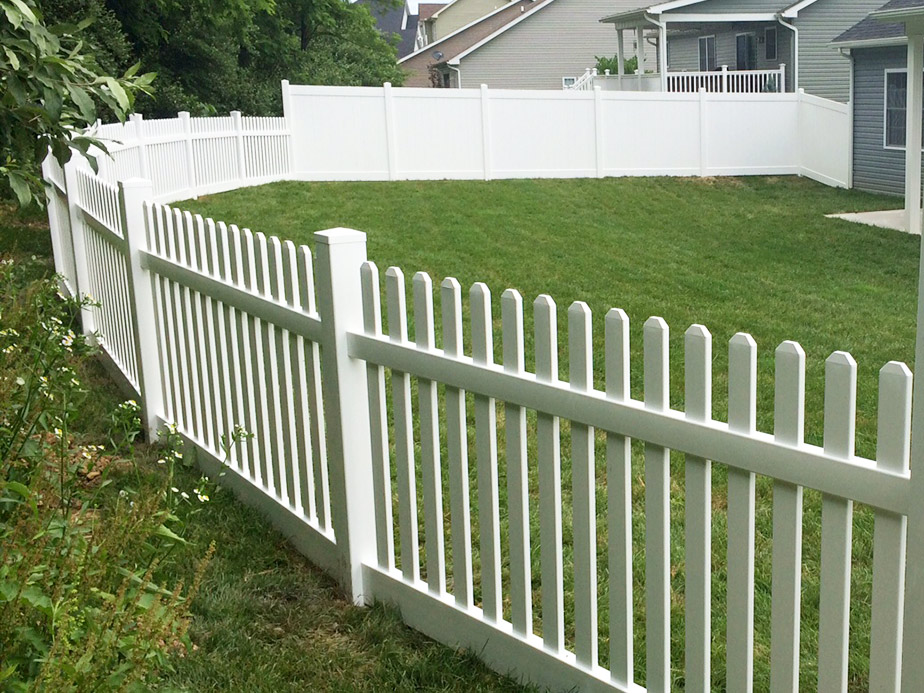 Decorative Fence Example in White Hall West Virginia